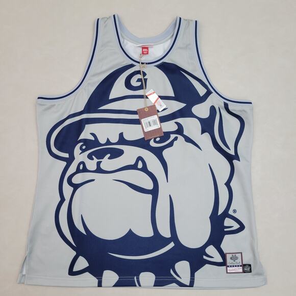 Mitchell & Ness NCAA Georgetown Hoyas Big Face Athletic Jersey And Short Set 2XL - Picture 4 of 10